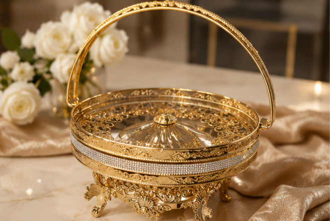 سبد بزرگ میوه خوری و شیرینی خوری